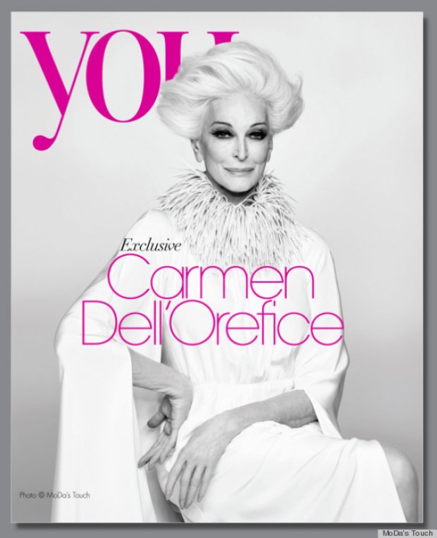 Sesja Carmen Dell’Orefice dla magazynu YOU