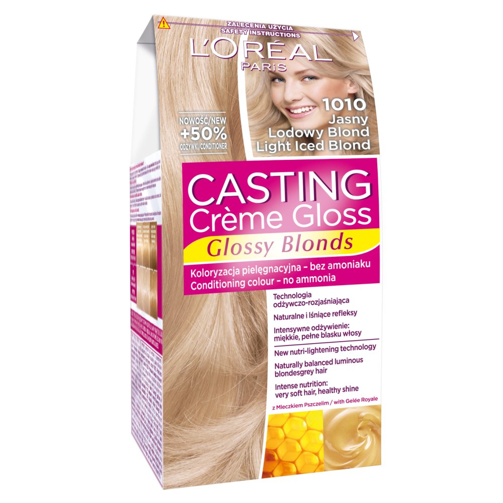 L’Oreal Paris Casting Creme Gloss farba do włosów 1010 Mroźny Jasny Blond