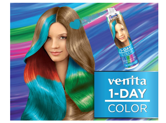 WYNIKI KONKURSU: Wygraj zestaw Venita 1-Day color spray i odmień swoje włosy!