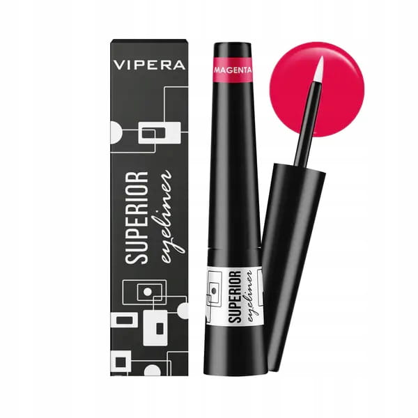 VIPERA Eyeliner SUPERIOR w buteleczce z precyzyjnym aplikatorem 13 magenta 3ml