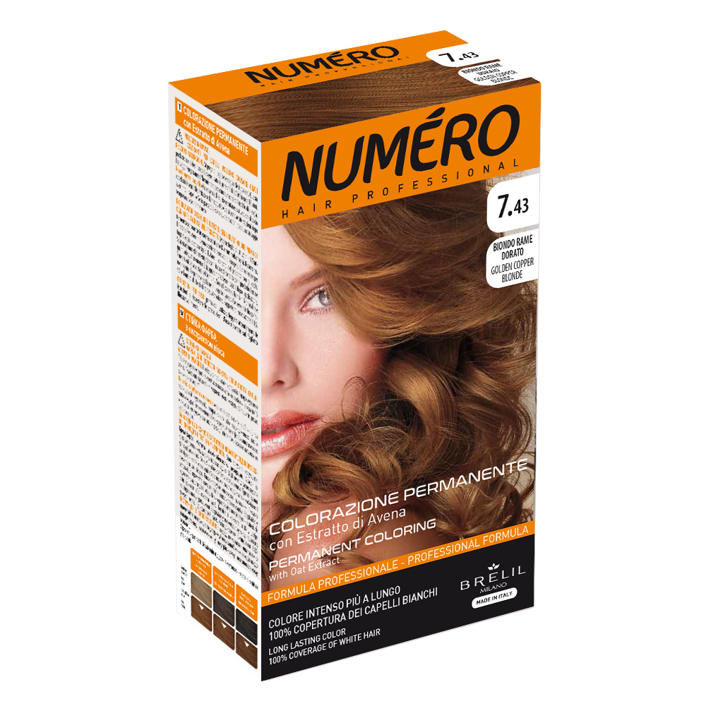 NUMERO Farba kolor # 7.43 Złoty miedziany blond