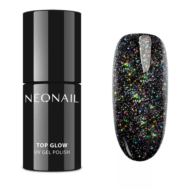 NeoNail Lakier hybrydowy 7,2 ml – Top Glow MtcHolo
