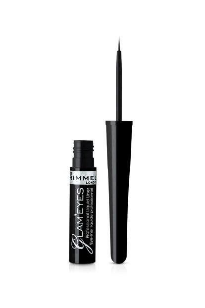 Rimmel Glam’eyes Professional eyeliner w płynie 001 Glamour Black 3.5ml