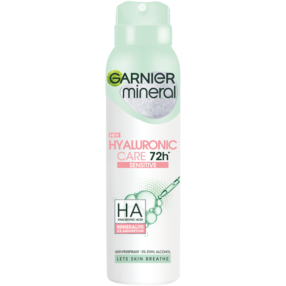 Garnier Mineral Hyaluronic Care 72H 150ml spray