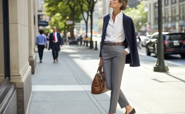 Szare spodnie – stylizacje i jak nosić spodnie w tym kolorze?