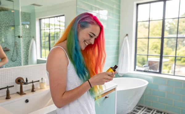 Tęczowe włosy – komu pasują, jak je zrobić i w jaki sposób pielęgnować?