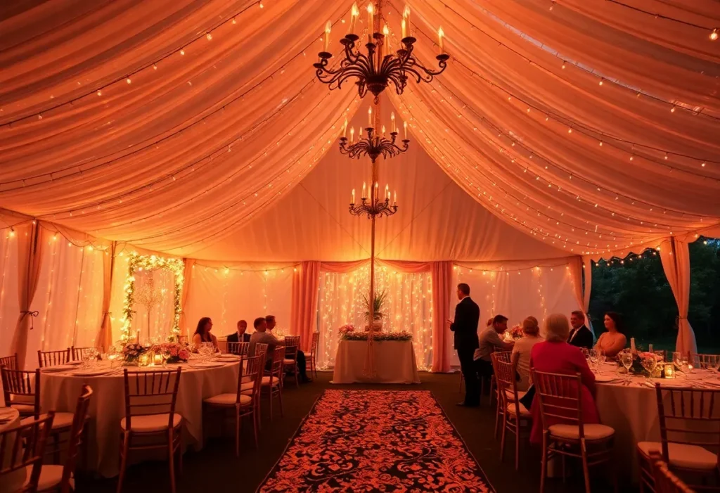 Wesele w namiocie: jak stworzyć magiczną atmosferę na świeżym powietrzu?