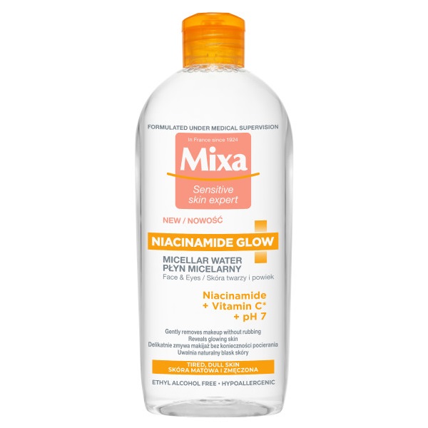 Mixa Niacinamide Glow Płyn Micelarny 400 ml
