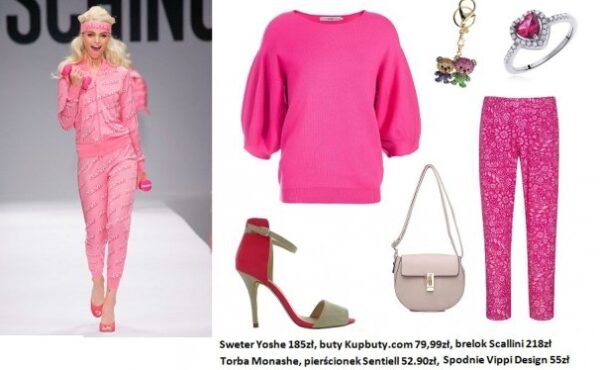 Trzy stylizacje w stylu Barbie