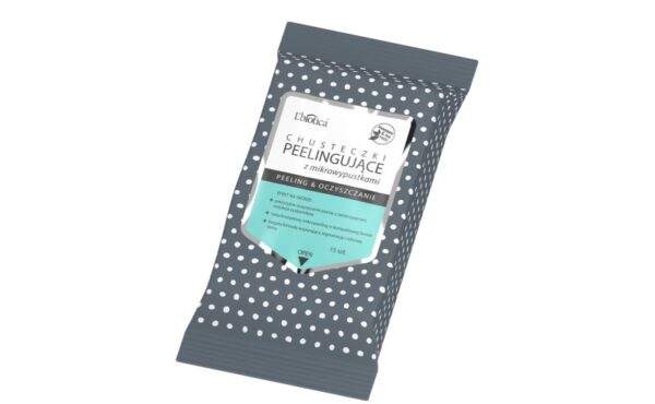 Chusteczki L’biotica do peelingu i oczyszczania twarzy