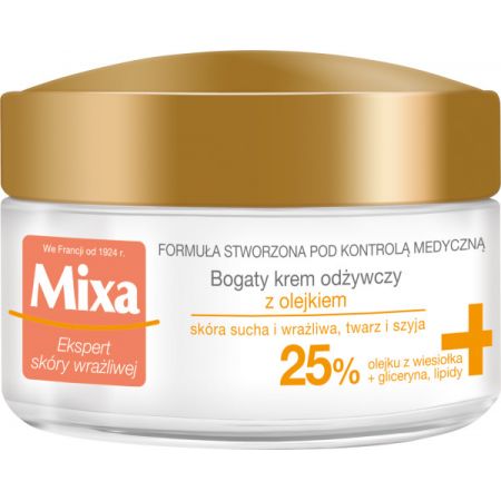 Mixa Krem odżywczy z olejkiem z wiesiołka 50 ml