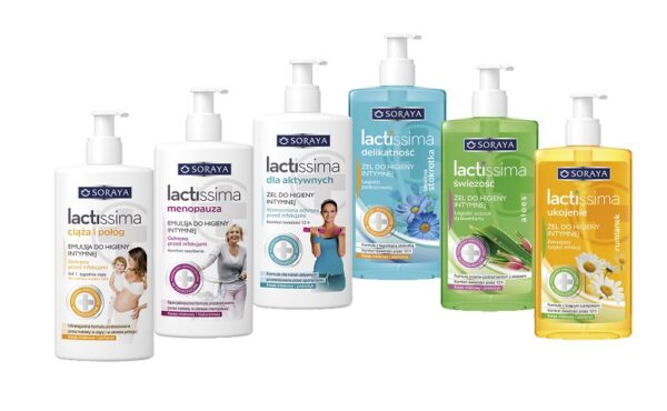 Żele i emulsje do higieny intymej Lactissima marki Soraya