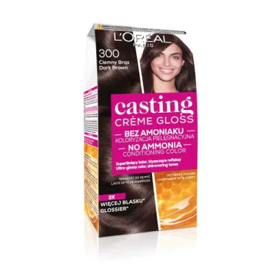L’Oreal Paris Casting Creme Gloss farba do włosów 300 Ciemny Brąz