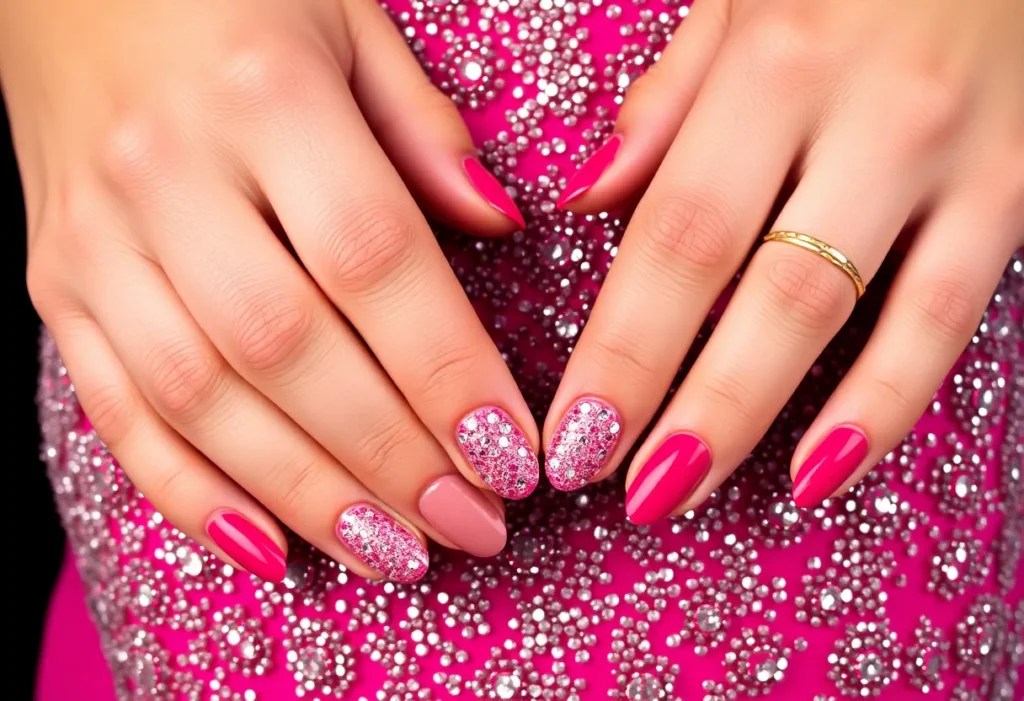 Jakie paznokcie do fuksjowej sukienki wybrać, by olśnić na każdej imprezie?